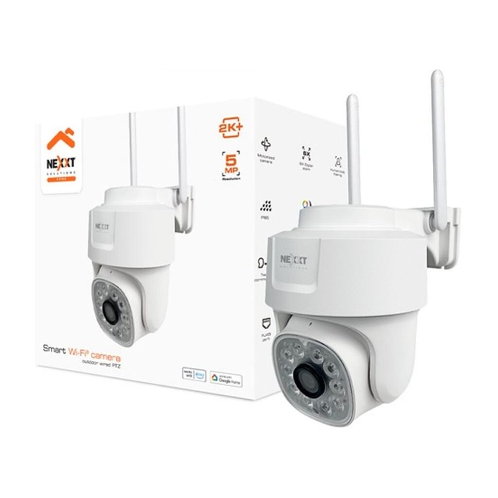 Cámara Nexxt Home Inteligente Wi-Fi 2K Outdoor wired PTZ – NHC-OP10