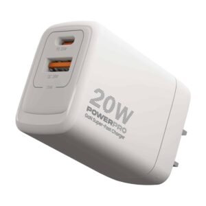 Cargador UNNO TEKNO Power Pro Super-fast dual port – 20W – PW5063WT