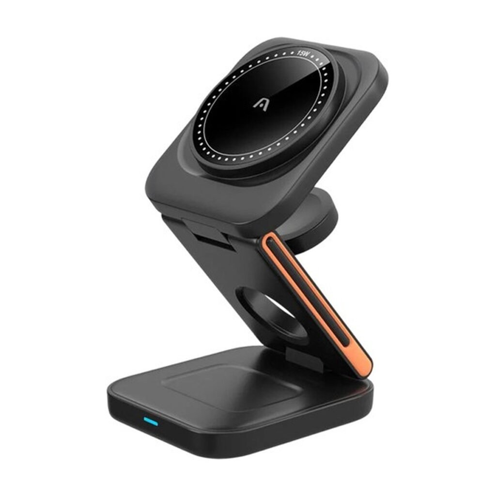 Cargador Argom magnetico Wireless 3 en 1- ARG-AC-0144BK