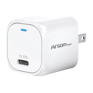 Cargador Argom Fast Charge Tipo-C 20W – Blanco – ARG-AC-0110WT