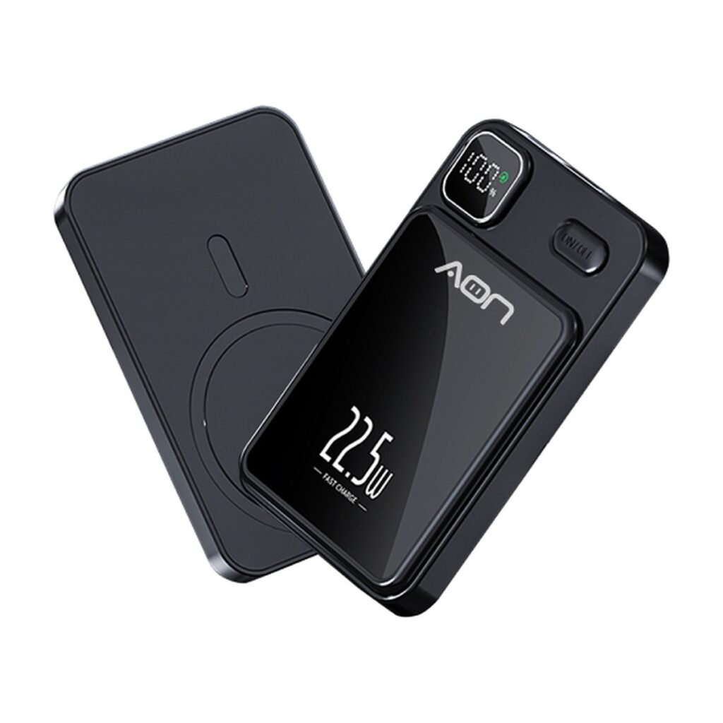 AON Powerbank Wireless 10000mAh 22.5W – Negro – AO-PB1000