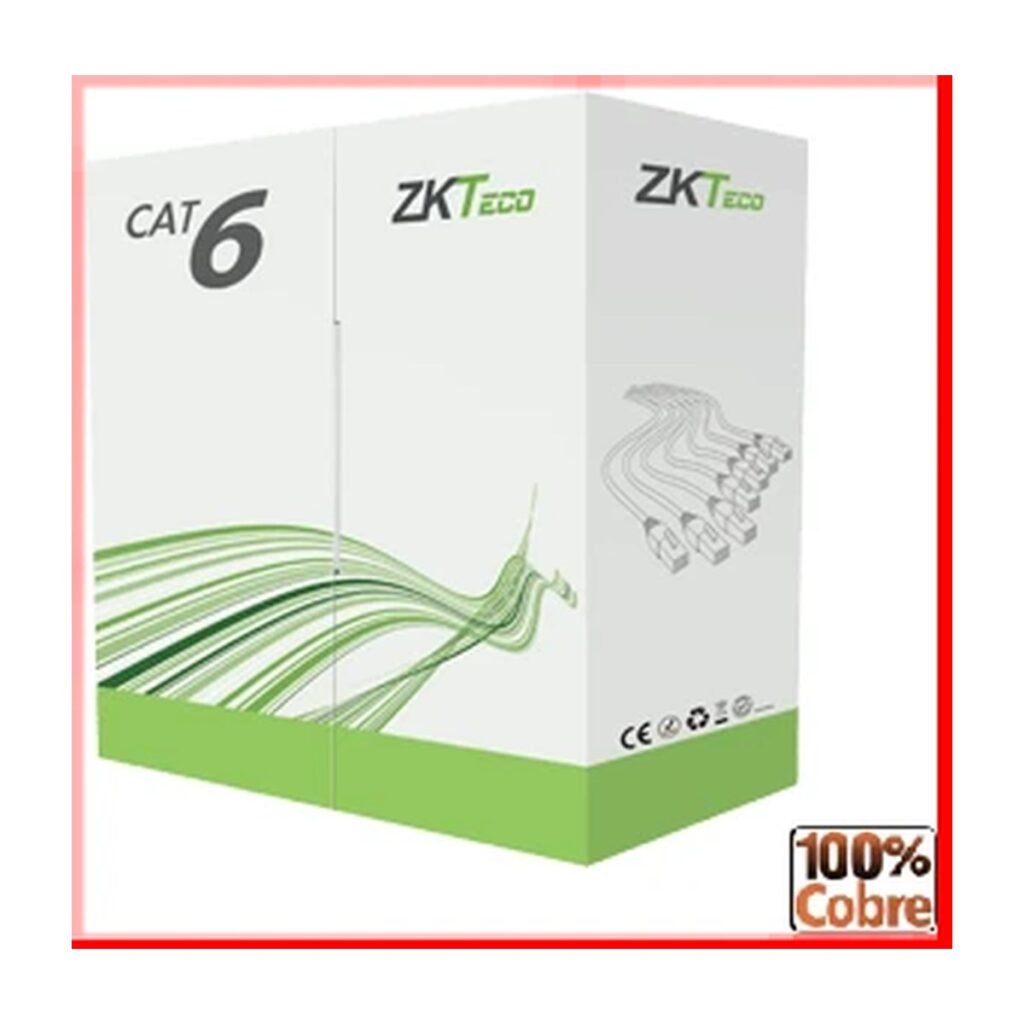 Cable UTP Zkteco Carrucha CAT6 305mts CCA (100% Cobre) – Interior