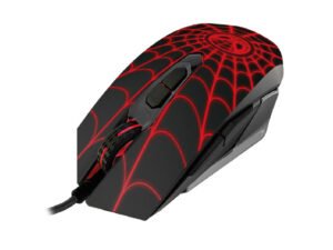 MOUSE GAMER XTECH XTM-M520SM – CABLEADO USB – SPIDER-MAN – NEGRO Y ROJO