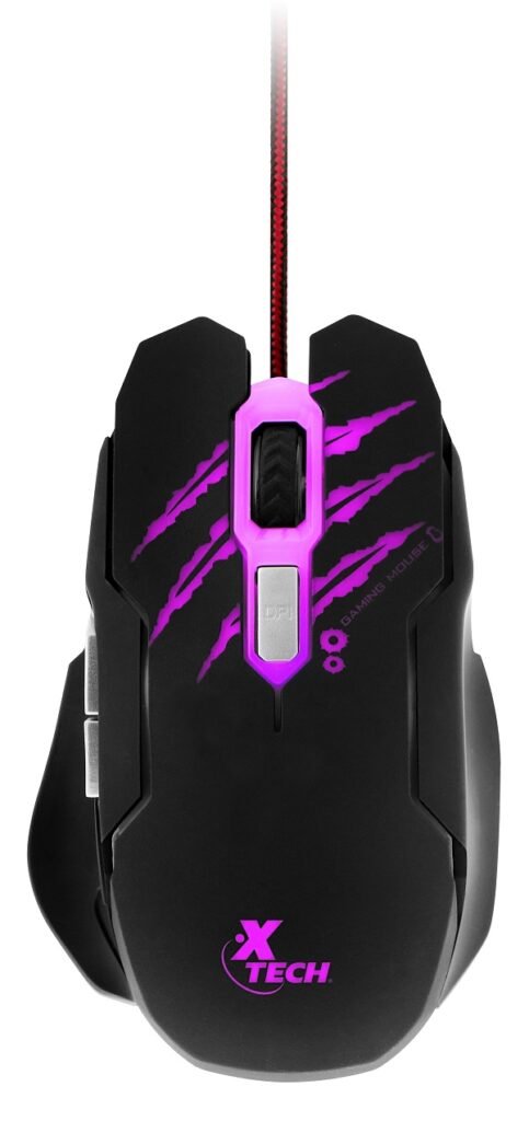 MOUSE GAMER XTECH XTM-610 LETHAL HAZE – 3200 PPP – 6 BOTONES – LED
