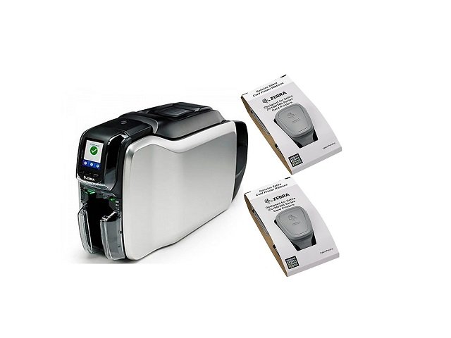 IMPRESORA DE CREDENCIALES ZEBRA ZC300 – DOBLE CARA – USB Y ETHERNET – 200 TARJETAS PVC