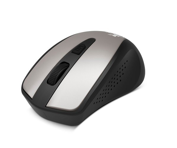 MOUSE INALÁMBRICO XTECH XTM-315GY – 4 BOTONES – 1600 DPI – GRIS ALUMINIO