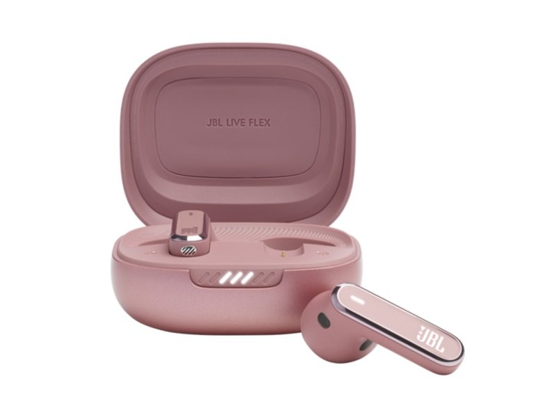 AUDÍFONOS JBL LIVE FLEX – INTRAAURICULARES – HASTA 40 HORAS – ROSA