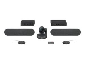 KIT DE VIDEOCONFERENCIA LOGITECH RALLY PLUS – 2 PARLANTES – 2 MIC PODS