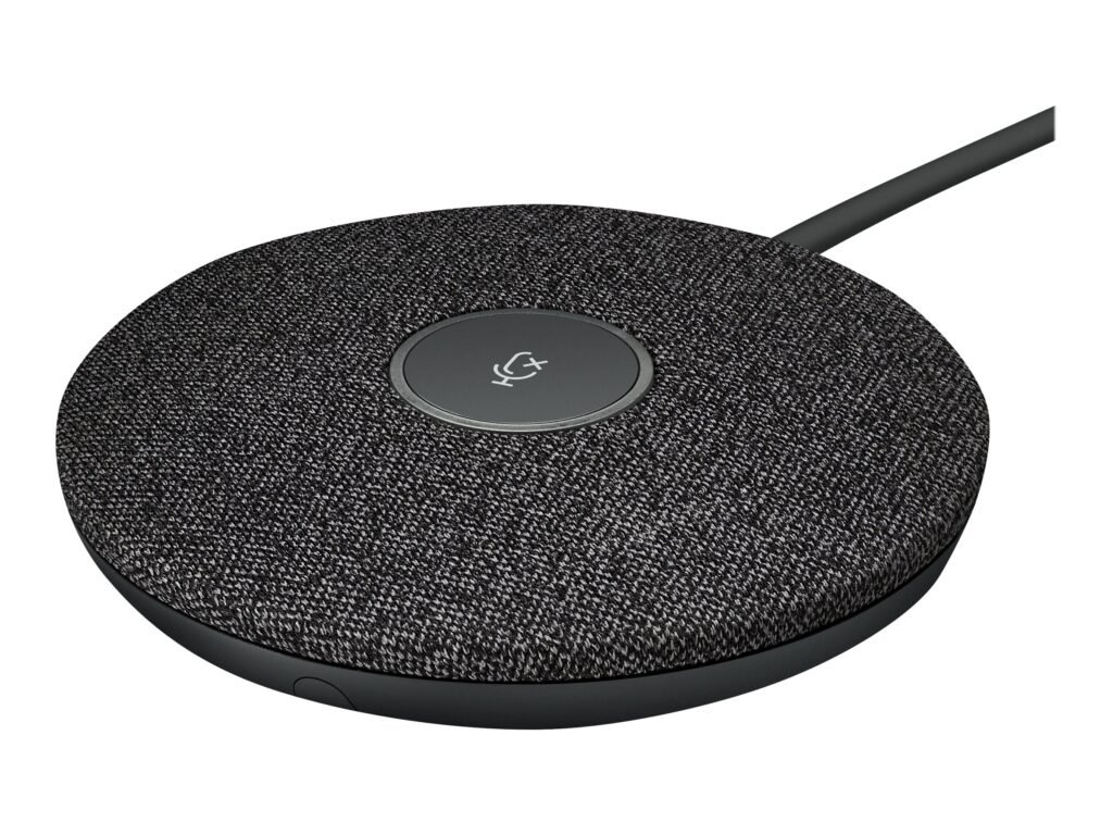 MICRÓFONO LOGITECH RALLY MIC POD – OMNIDIRECCIONAL – PARA RALLY Y RALLY BAR – NEGRO