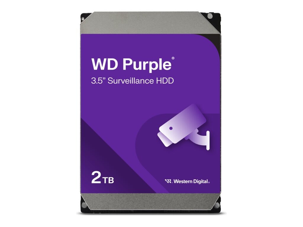DISCO DURO WD PURPLE 2TB – VIGILANCIA – 3.5" – SATA – 64MB
