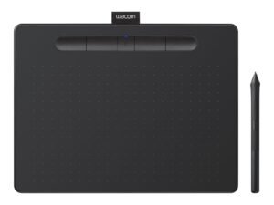 TABLETA DIGITAL WACOM INTUOS MEDIUM – BLUETOOTH Y USB – 4 BOTONES – NEGRO