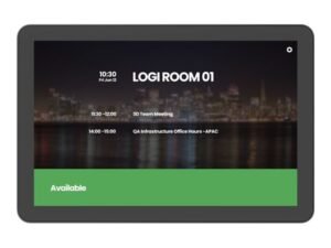 PANEL DE RESERVAS LOGITECH TAP SCHEDULER – CERTIFICADO TEAMS Y ZOOM – GRAFITO