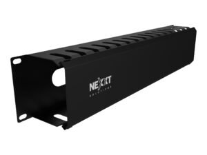 ORGANIZADOR DE CABLES HORIZONTAL NEXXT SOLUTIONS NPM-DH2UB – 2U – 19" – NEGRO