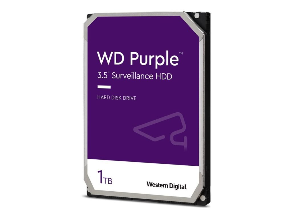 DISCO DURO WD PURPLE 1TB – 3.5" – SATA – 64MB – HASTA 64 CÁMARAS