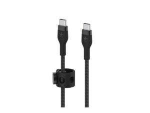 CABLE BELKIN BOOSTCHARGE USB-C A USB-C – 3 M – TRENZADO – NEGRO