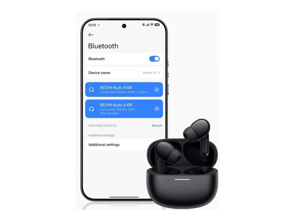 AUDÍFONOS XIAOMI REDMI BUDS 8 – CANCELACIÓN ADAPTATIVA DE RUIDO – NEGRO