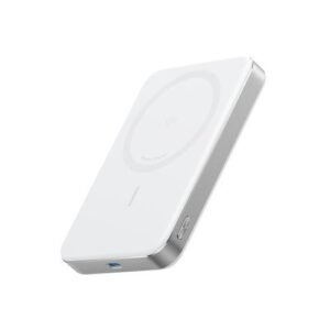 BATERÍA EXTERNA ANKER MAGGO 10K DELGADA – MAGNÉTICA INALÁMBRICA – BLANCO