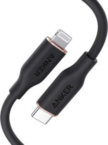 CABLE ANKER POWERLINE III FLOW USB-C A LIGHTNING – 3 PIES – NEGRO