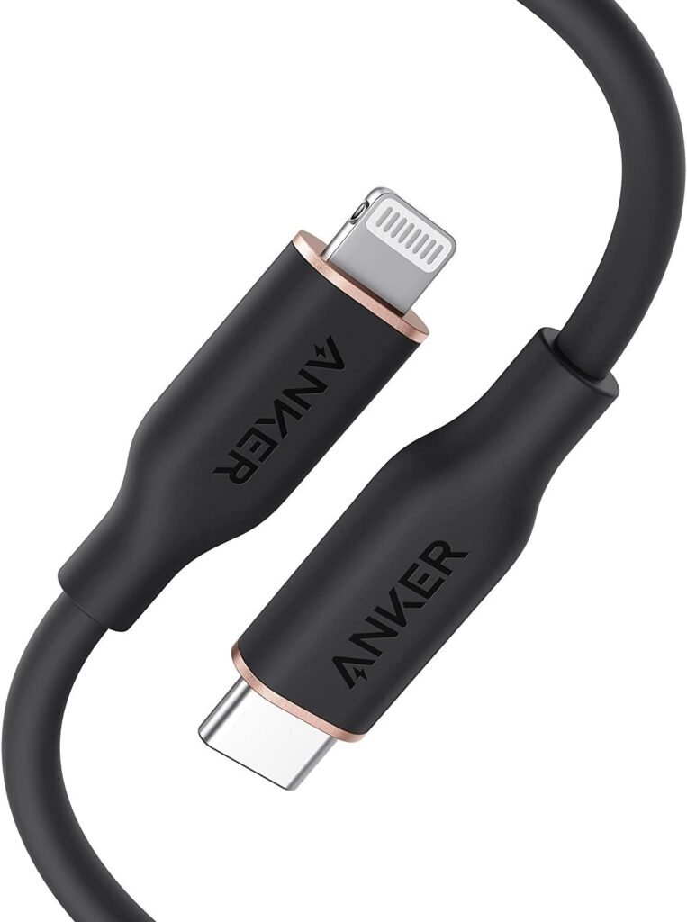CABLE ANKER POWERLINE III FLOW USB-C A LIGHTNING – 3 PIES – NEGRO