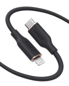 CABLE ANKER POWERLINE III FLOW USB-C A LIGHTNING – 6 PIES – NEGRO