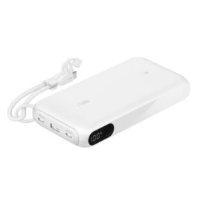 POWER BANK BELKIN BOOSTCHARGE 20.000 MAH – CON PANTALLA – 20W – BLANCO