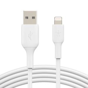 CABLE BELKIN BOOSTCHARGE USB-A A LIGHTNING – 3 M – BLANCO
