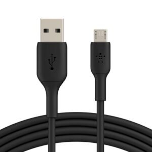 CABLE BELKIN BOOSTCHARGE CAB005BT1MBK – MICRO USB A USB-A – 1 M