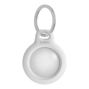 SOPORTE DE SEGURIDAD BELKIN CON ARGOLLA PARA AIRTAG – BLANCO