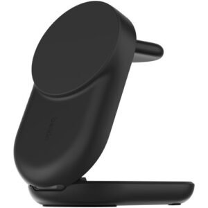 CARGADOR MAGNÉTICO PLEGABLE BELKIN ULTRACHARGE 3 EN 1 COMPACT – QI2 25W – NEGRO