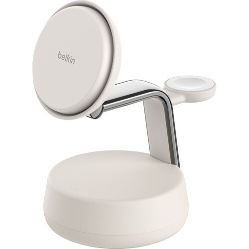 BASE DE CARGA MAGNÉTICA BELKIN ULTRACHARGE PRO 3 EN 1 – QI2 25W – ARENA