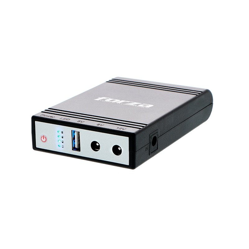 RESPALDO DE BATERÍA DC FORZA DC-140USB – 24W – SALIDAS 5/9/12V – LITIO