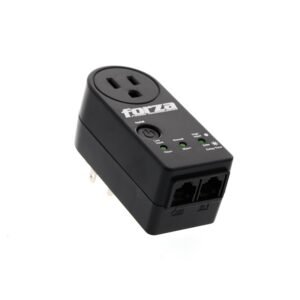 SUPRESOR DE PICOS FORZA ZION 2K10 FVP-1201N – 1 SALIDA – RJ45 – 1800W – NEGRO