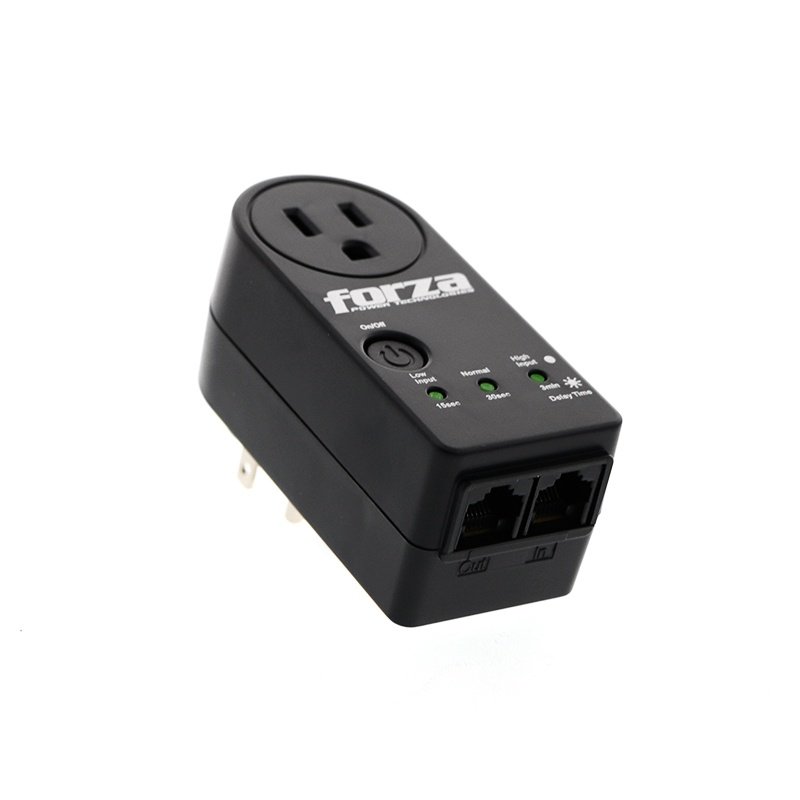 SUPRESOR DE PICOS FORZA ZION 2K10 FVP-1201N – 1 SALIDA – RJ45 – 1800W – NEGRO