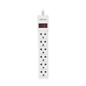 REGLETA FORZA PS-001W – 6 TOMAS NEMA 5-15 Y EUROCONECTOR – 120-220V – BLANCO