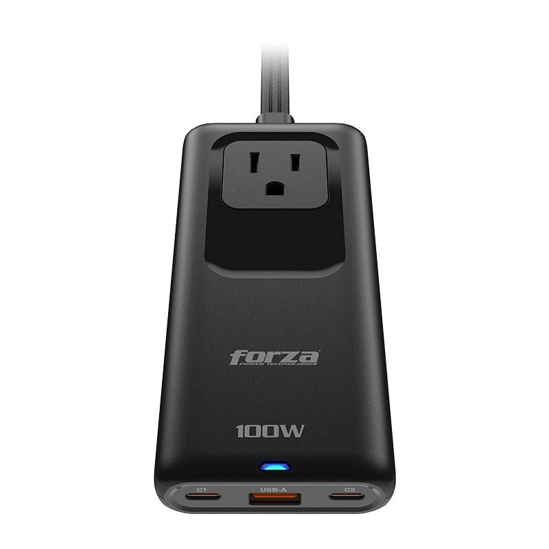 CARGADOR GAN FORZA PS-1100USBC – 100W – USB-A Y USB-C