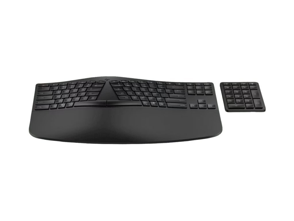 TECLADO HP 960 ERGONÓMICO – INALÁMBRICO – DISEÑO DIVIDIDO – ESPAÑOL – NEGRO