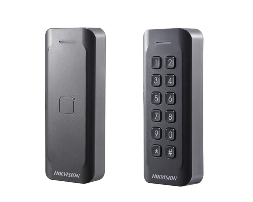 LECTOR DE TARJETAS HIKVISION DS-K1802M – MIFARE – WIEGAND – NEGRO