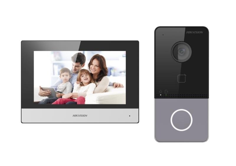 SISTEMA DE VIDEOPORTERO HIKVISION DS-KIS603-P – DETECCIÓN DE MOVIMIENTO – NEGRO