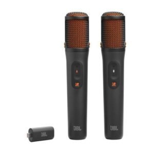 MICRÓFONOS INALÁMBRICOS JBL EASYSING PARA PARTYBOX – PAR – HASTA 10 HORAS – NEGRO