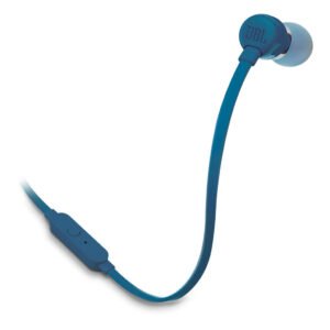 AUDÍFONOS JBL T110 – CON CABLE – IN-EAR – MICRÓFONO – AZUL