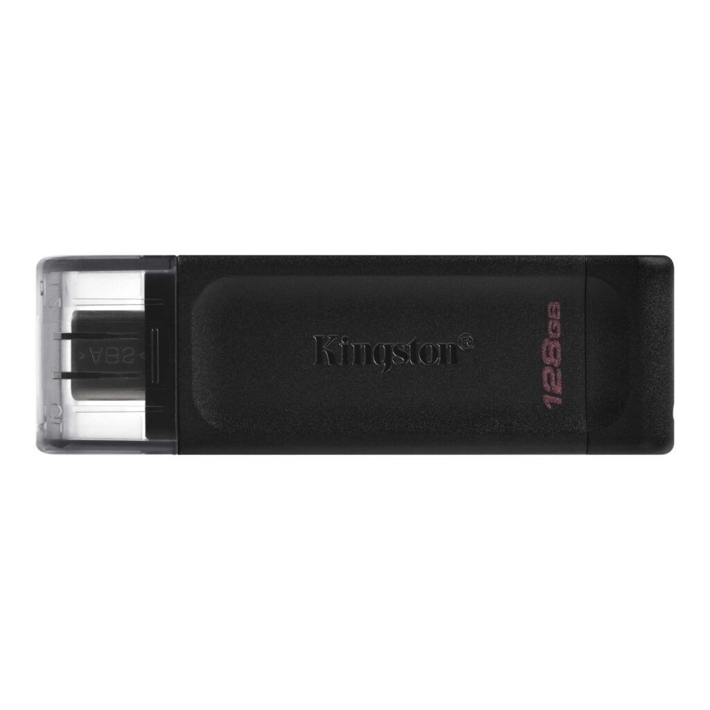 MEMORIA USB-C KINGSTON DATATRAVELER 70 – 128GB – USB 3.2 GEN 1 – NEGRO
