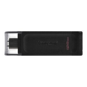MEMORIA USB-C KINGSTON DATATRAVELER 70 – 128GB – USB 3.2 GEN 1 – NEGRO