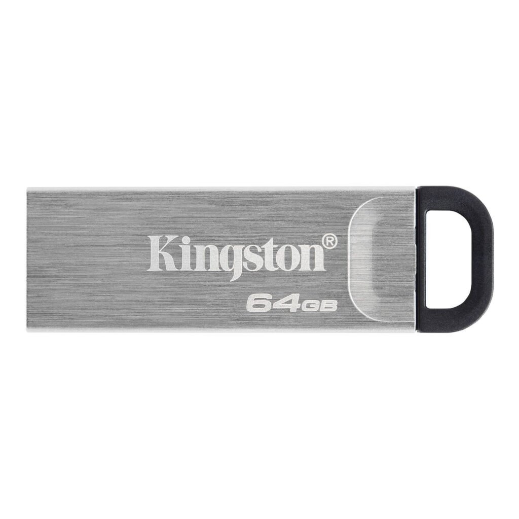 MEMORIA USB KINGSTON DATATRAVELER KYSON – 64GB – USB 3.2 GEN 1 – PLATA