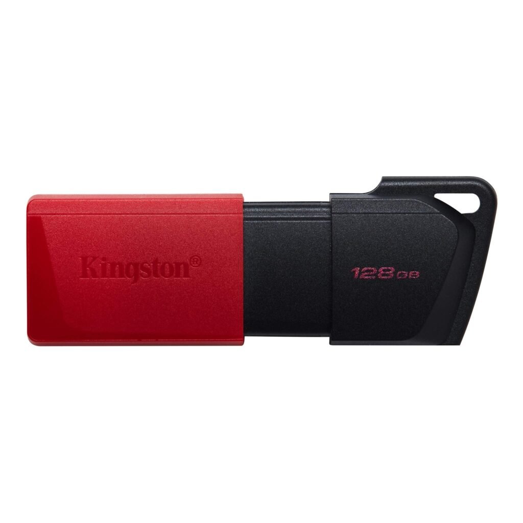 MEMORIA USB KINGSTON DATATRAVELER EXODIA M – 128GB – USB 3.2 GEN 1 – NEGRO Y ROJO