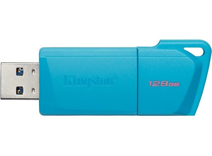 MEMORIA USB KINGSTON NEON – 128GB – USB 3.2 – AZUL AQUA