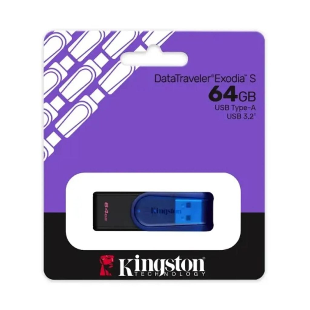 MEMORIA USB KINGSTON DATATRAVELER EXODIA S – 64GB – USB 3.0