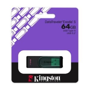MEMORIA USB KINGSTON – 64GB – USB 3.0 – CARCASA VERDE