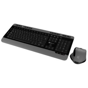 COMBO TECLADO Y MOUSE KLIP XTREME KBK-520 – INALÁMBRICO – ESPAÑOL – NEGRO Y GRIS