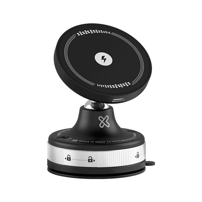 SOPORTE CARGADOR INALÁMBRICO PARA CARRO KLIP XTREME KCW-250 – 15W – MAGNÉTICO