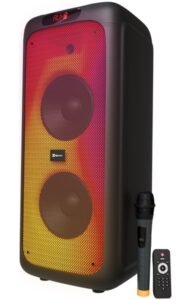 PARLANTE PORTÁTIL KLIP XTREME KLS-662 – 8" – LUCES LED – BLUETOOTH 5.0 – NEGRO
